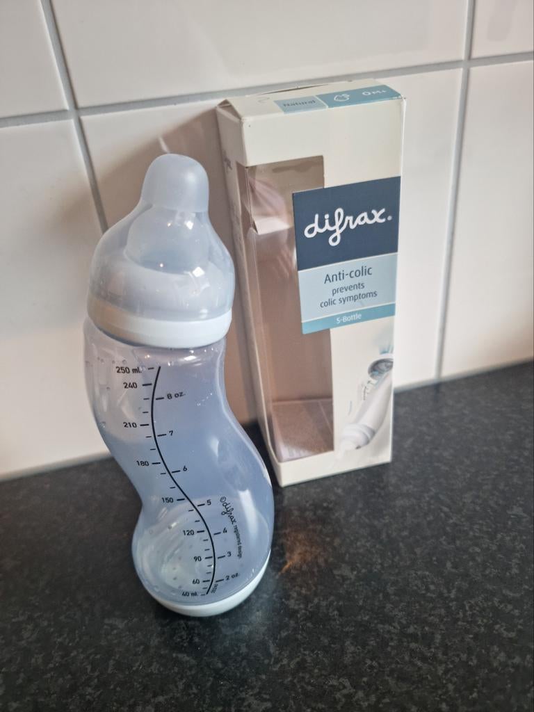 Difrax melk fles Natural 250 ml - Nieuw in doos, Kinderen en Baby's, Babyvoeding en Toebehoren, Nieuw, Overige typen, Ophalen of Verzenden