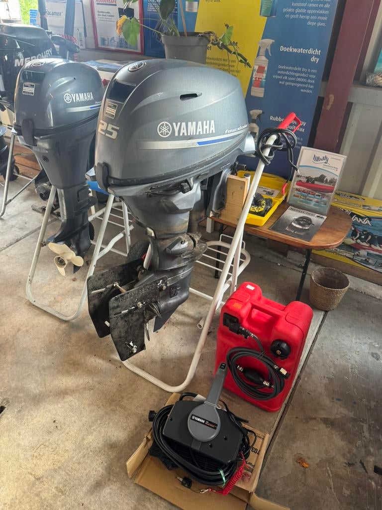 Yamaha 25 pk 4 takt kortstaart op ab buitenboordmotor BJ2024, Watersport en Boten, Buiten- en Binnenboordmotoren, Ophalen, Gebruikt