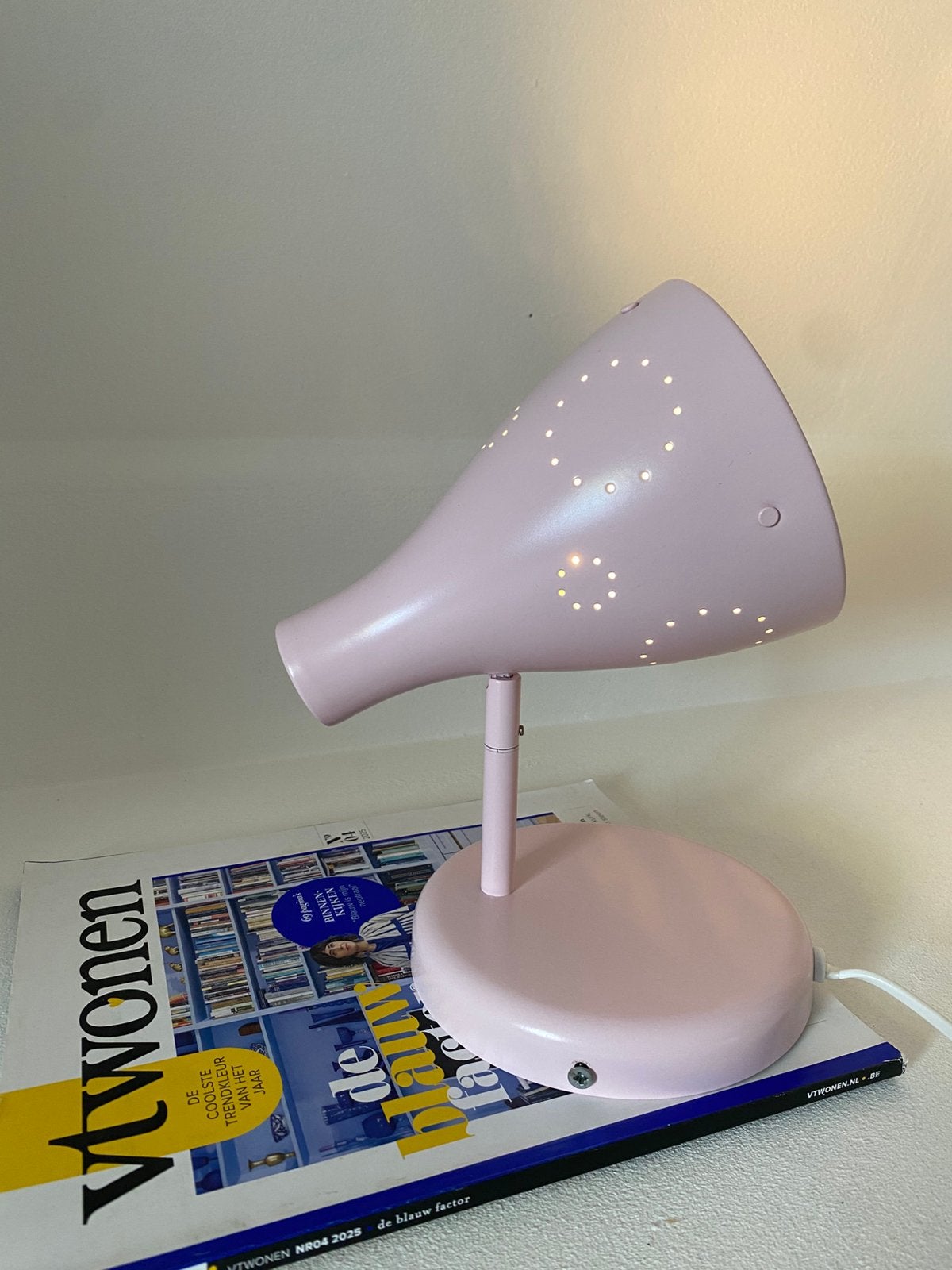 Vintage Ikea Snöig lamp roze, Ophalen, Vintage, Zo goed als nieuw, IKEA