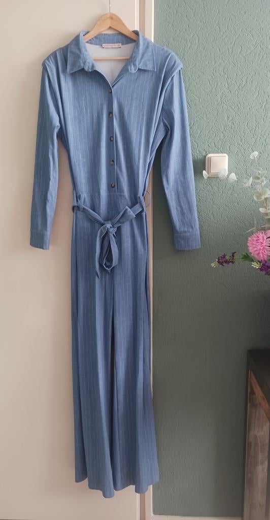Denim jumpsuit Studio Anneloes, XXL, Kleding | Dames, Jumpsuits, Studio Anneloes, Blauw, Maat 46/48 (XL) of groter, Ophalen of Verzenden