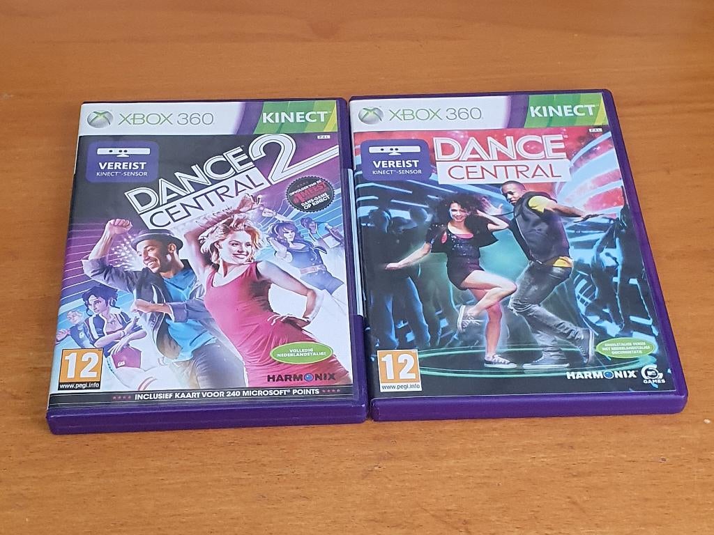 Xbox 360 | Dance Central 1 en Dance Central 2, Muziek, Gebruikt, Ophalen of Verzenden, 3 spelers of meer