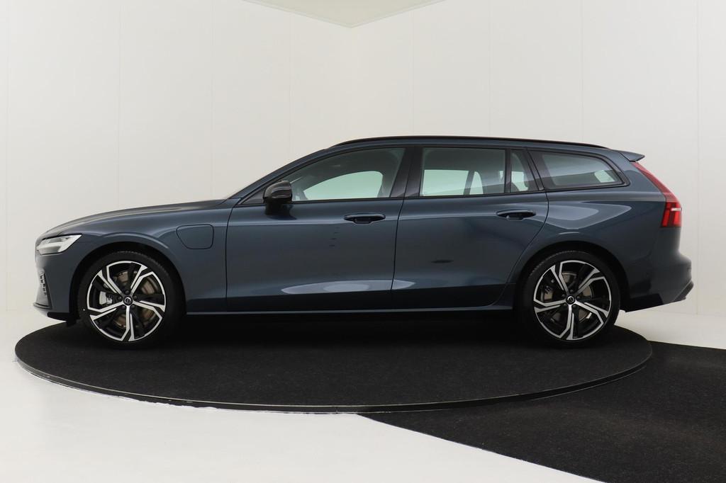 Volvo V60 T6 PLUG-IN HYBRID AWD PLUS DARK -GEVENT.LEDER|360, Auto's, Volvo, Automaat, 12 maanden, Stof, Euro 6