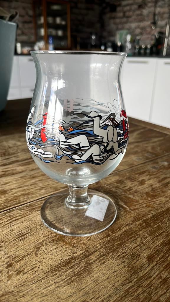 Duvel glas Franky Sticks 2022 in goede staat., Ophalen of Verzenden, Zo goed als nieuw, Glas of Glazen, Duvel