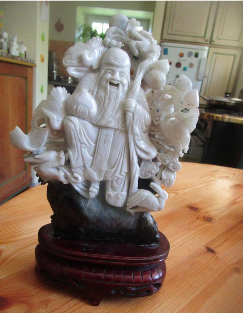Jade Beeld 28 cm Boeddha, Verzenden, Zo goed als nieuw