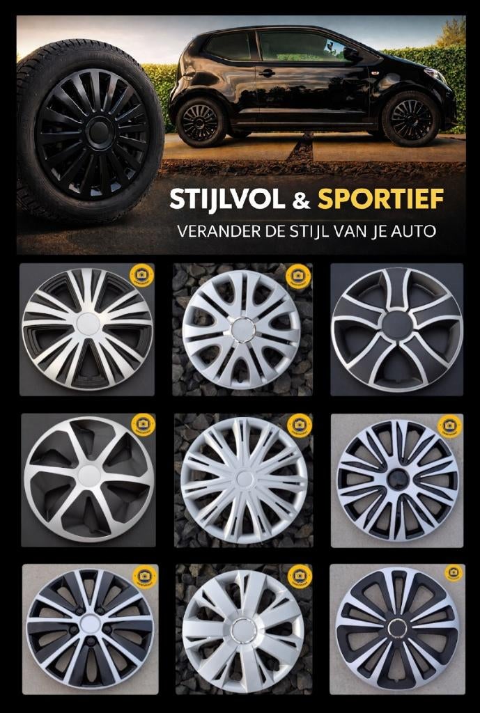 Diverse modellen | Wieldoppen 14" 15" 16" | Vanaf €22,50, Auto diversen, Wieldoppen, Ophalen of Verzenden, Nieuw