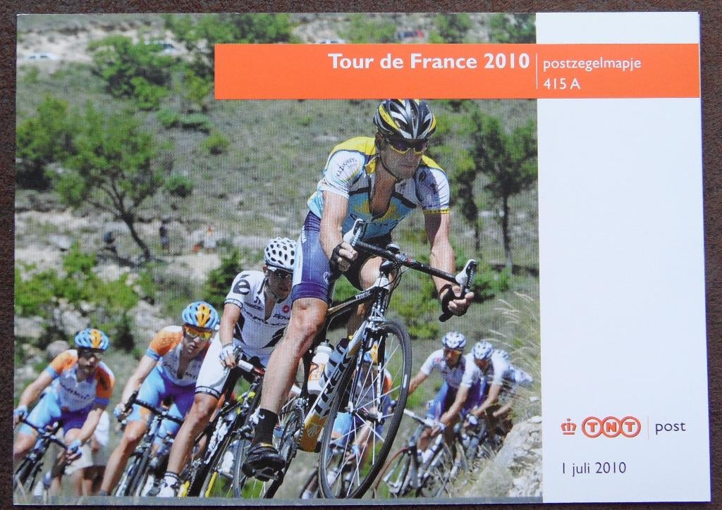 Postzegelmapje 415A – Tour de France 2010, Ophalen of Verzenden, Postfris