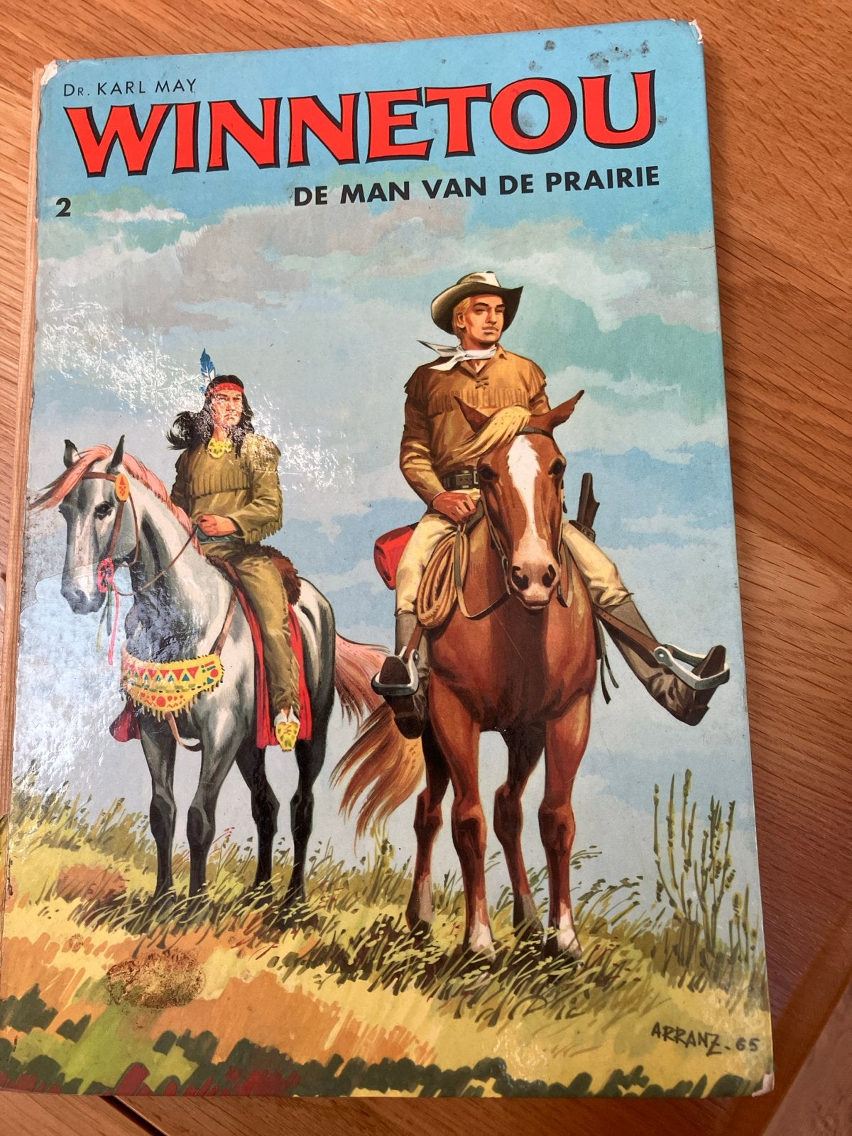 Winnetou De Man van de Prairie Deel 2 - Karl May (1965), Eén stripboek, Ophalen of Verzenden, Gelezen