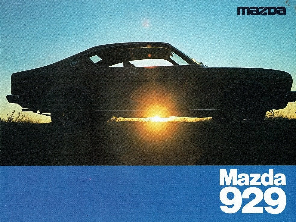 Folder Mazda 929 (1976), Boeken, Auto's | Folders en Tijdschriften, Verzenden, Gelezen, Mazda
