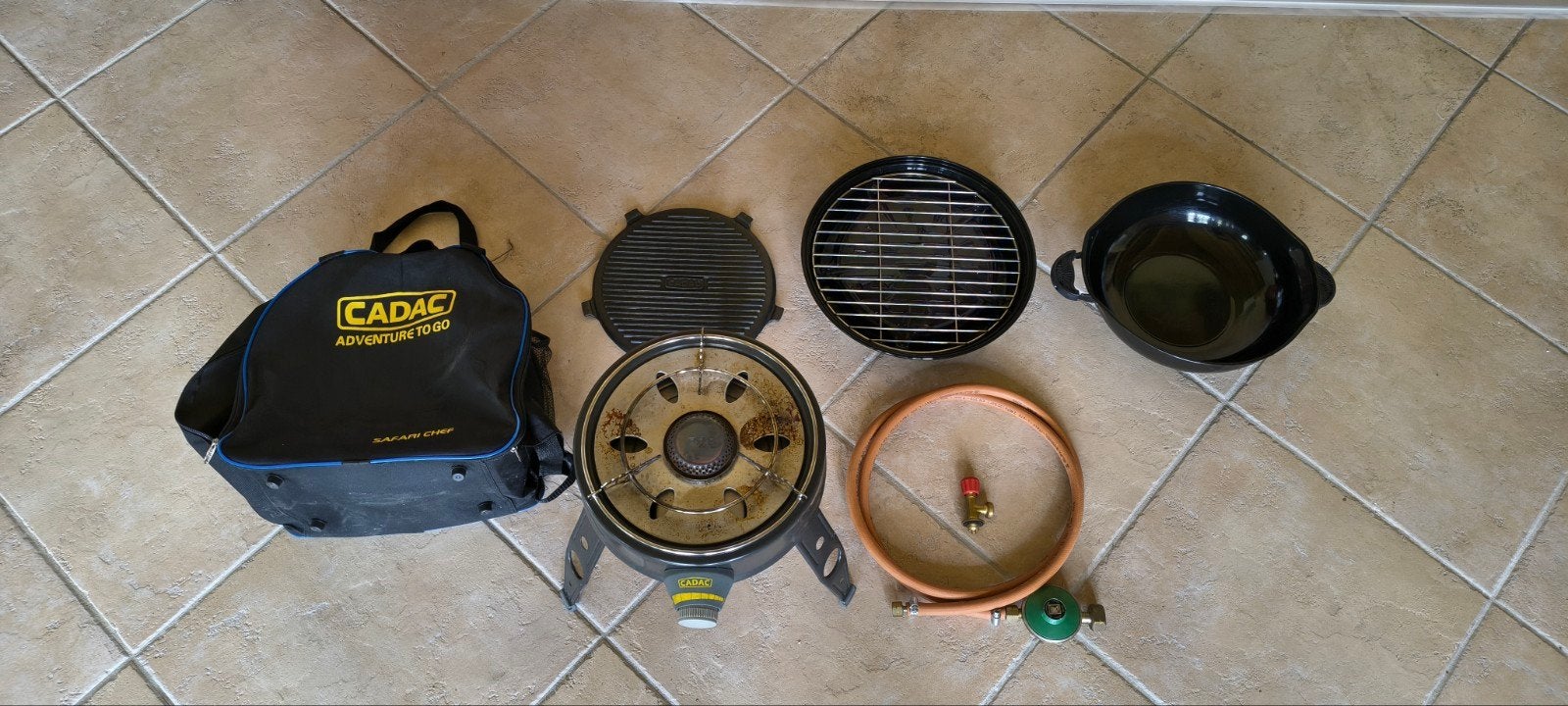 Cadac Safari Chef - BBQ - kooktoestel - helemaal compleet, Ophalen, Zo goed als nieuw