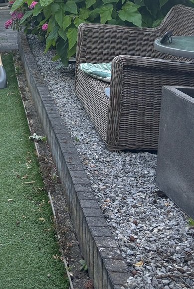 GRATIS Betonnen palissadebanden / borderbanden, Ophalen, Gebruikt, 25 cm of meer, Beton