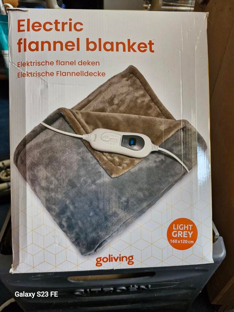 Elektrische flanel deken, Ophalen, Eenpersoons, Nieuw, Deken of Dekbed