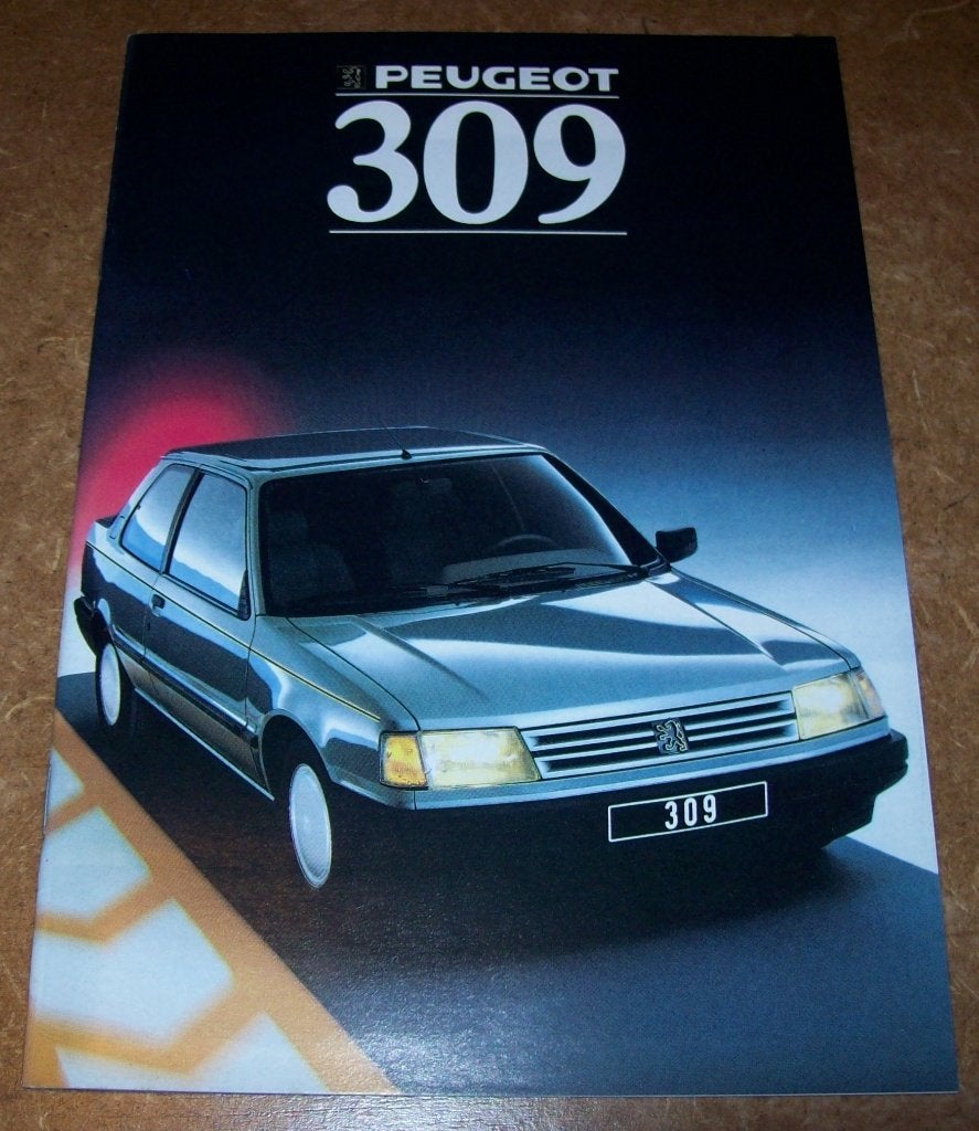 brochure Peugeot 309 modellen 1988, Ophalen of Verzenden, Nieuw, Peugeot