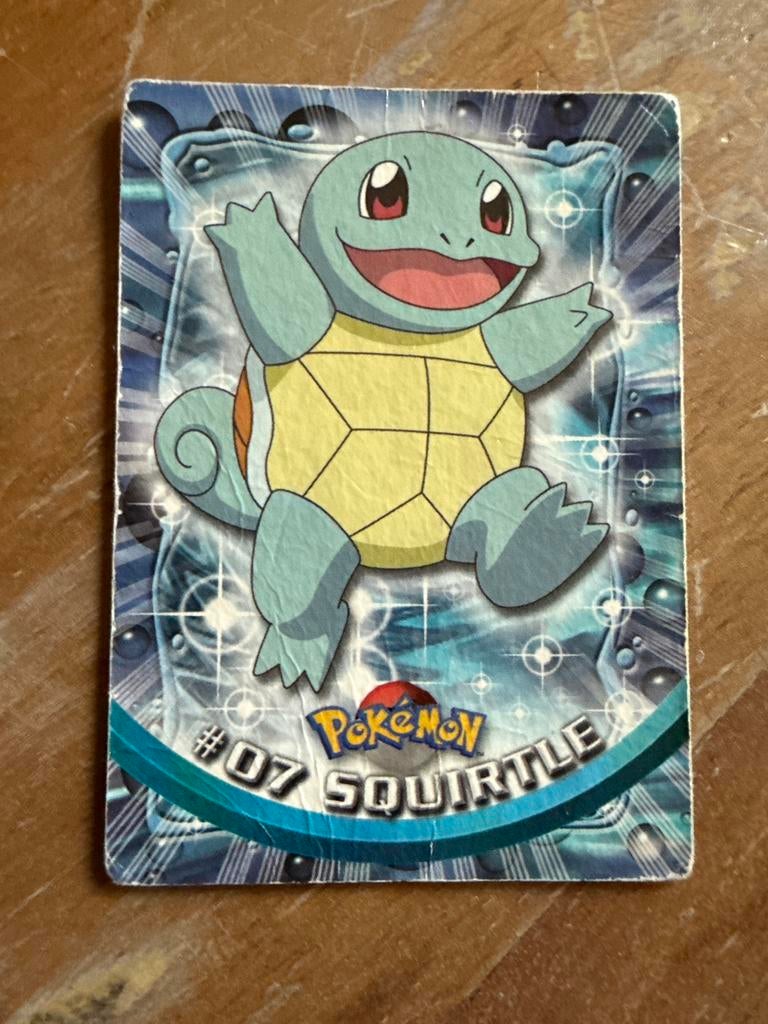 Pokémon Squirtle #07 Topps TV Animation Edition Kaart, Ophalen of Verzenden, Gebruikt, Losse kaart