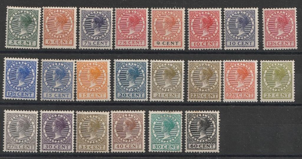 177-198 1926-1939 Kon. Wilhelmina type "Veth" MH, Ophalen of Verzenden, T/m 1940, Postfris