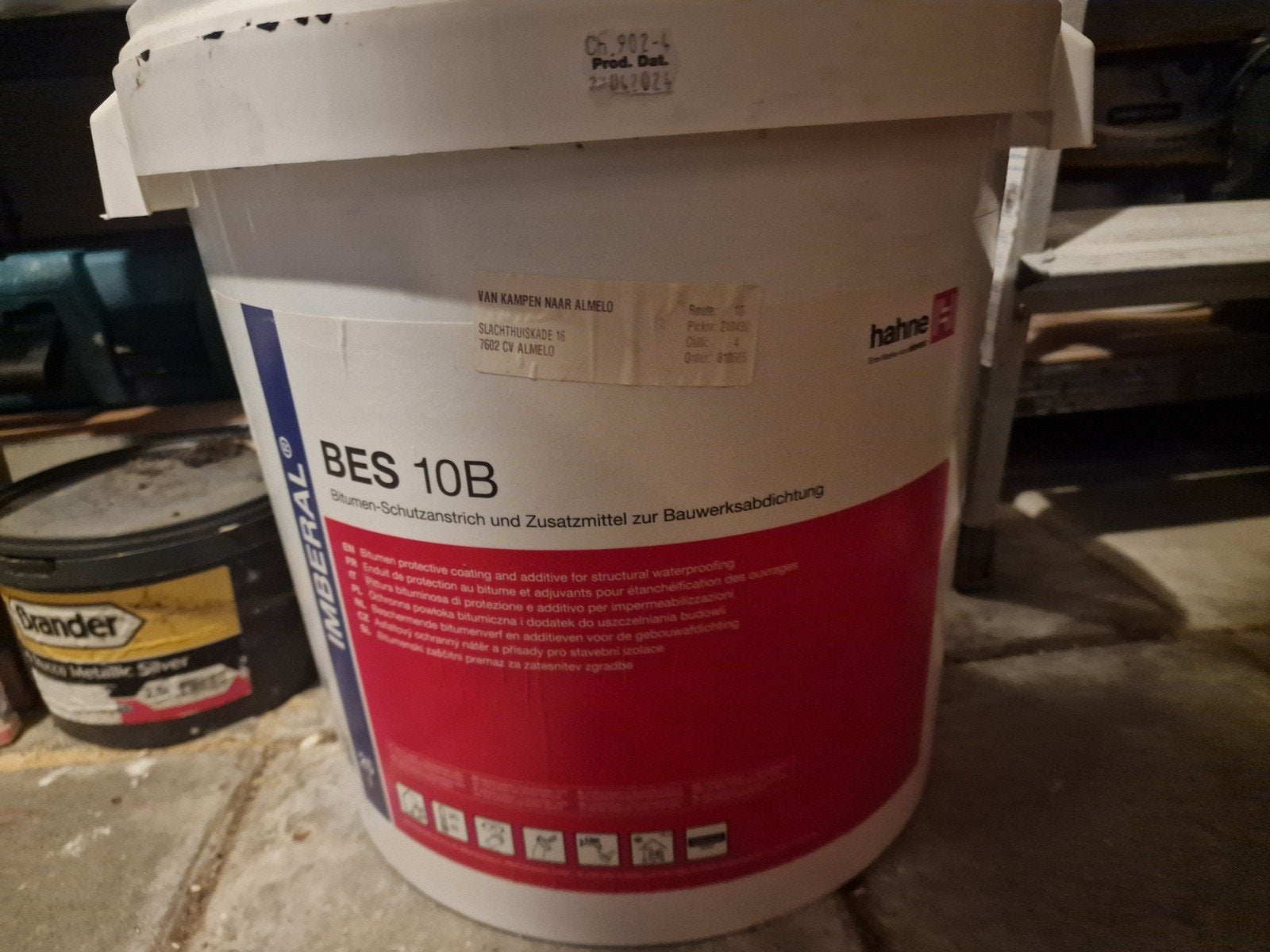 IMBERAL BES 10B vloeibaar bitumen, Ophalen, Zo goed als nieuw, Zwart