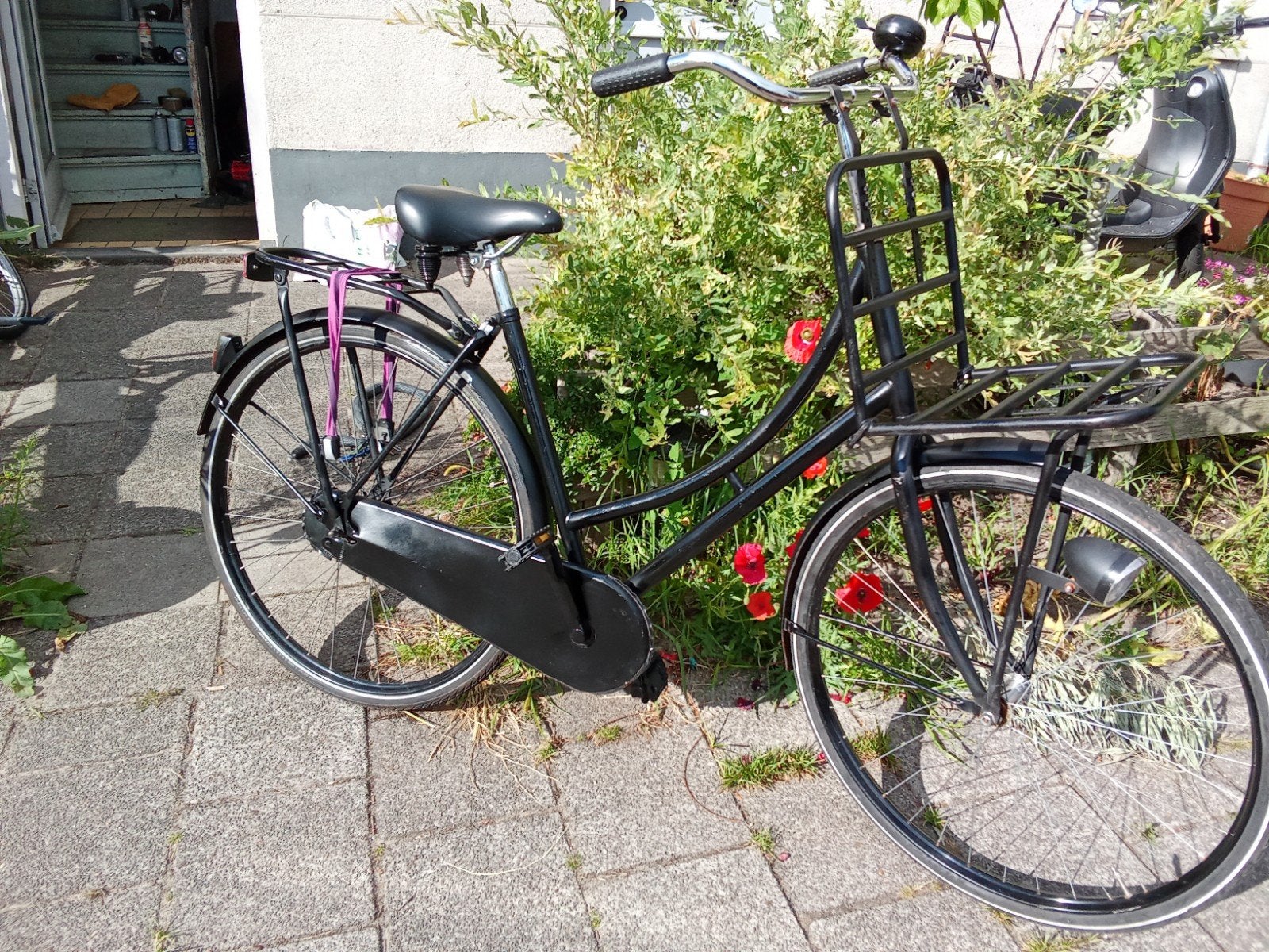 Omafiets met verlichting 100% PERFECT!!!!!!, Fietsen en Brommers, 56 cm of meer, Ophalen, Zo goed als nieuw, Terugtraprem
