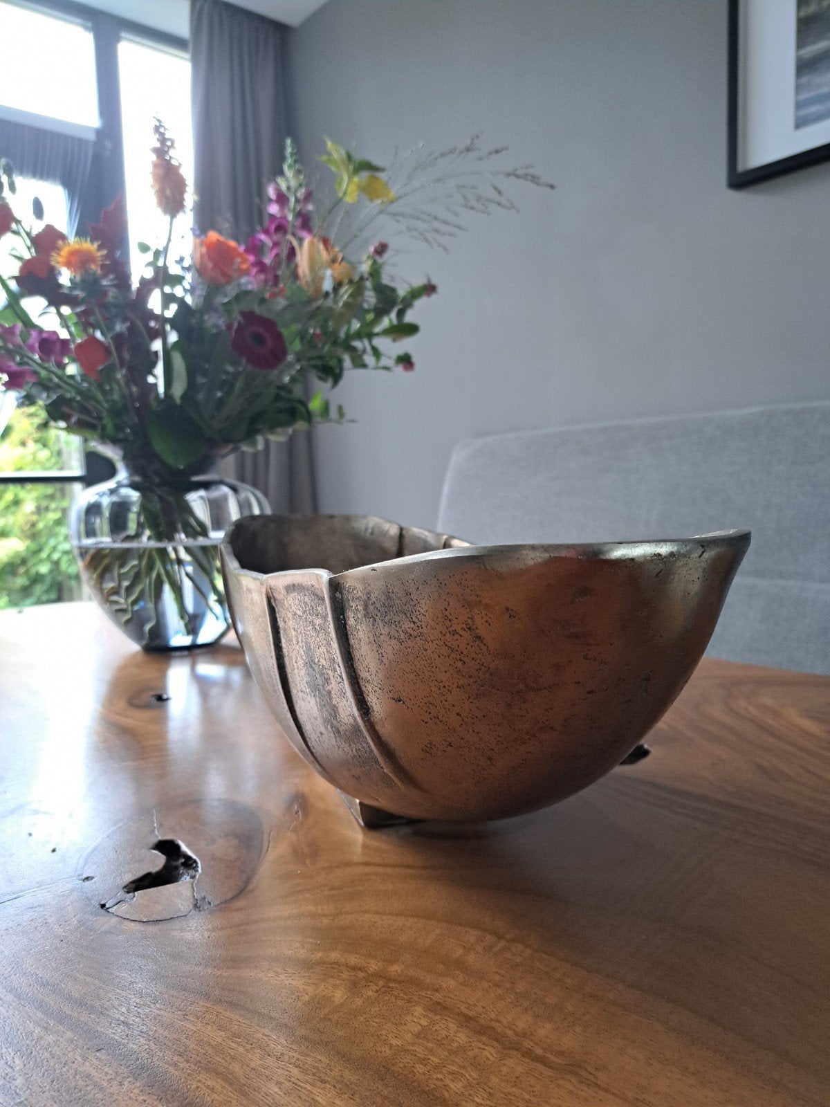 Global Views Larkin Bowl Antiek Messing L60xB20xH15cm, Ophalen of Verzenden