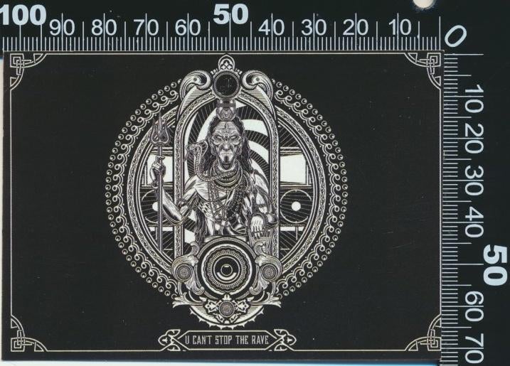 Sticker: Hardcore (63) - U cant stop the rave, Ophalen of Verzenden, Zo goed als nieuw, Bedrijf of Vereniging