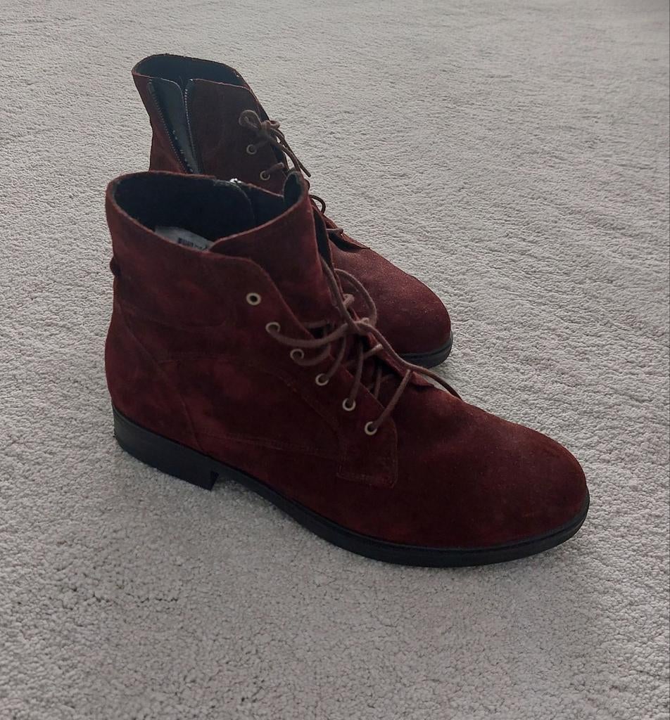 Bordeaux rode Hartjes laarsjes - maat 38/39, Kleding | Dames, Schoenen, Ophalen of Verzenden