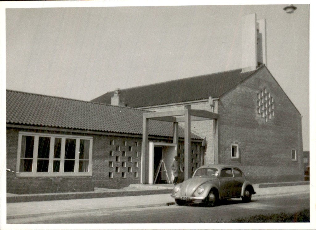 Den Haag - Remonstrantse kerk - Laan v Meerdervoort, Ophalen of Verzenden, 1940 tot 1960, Gelopen, Zuid-Holland