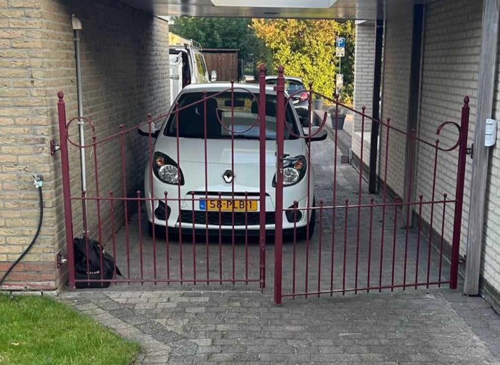 Dubbele draaipoort handbediend, Tuin en Terras, Tuinhekken en Hekwerk, Ophalen, IJzer