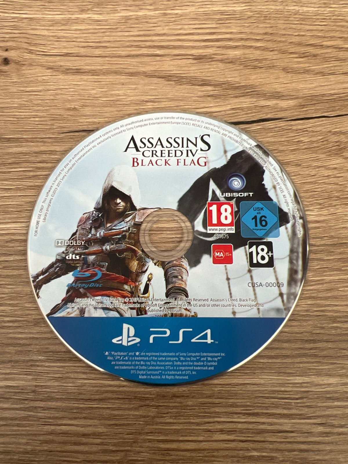 Assassin's Creed IV Black Flag PS4 Game, Avontuur en Actie, Online, Gebruikt, Vanaf 18 jaar