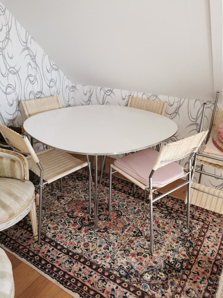 ronde tafel Fritz Hansen, Ophalen, Gebruikt, 200 cm of meer, 50 tot 100 cm