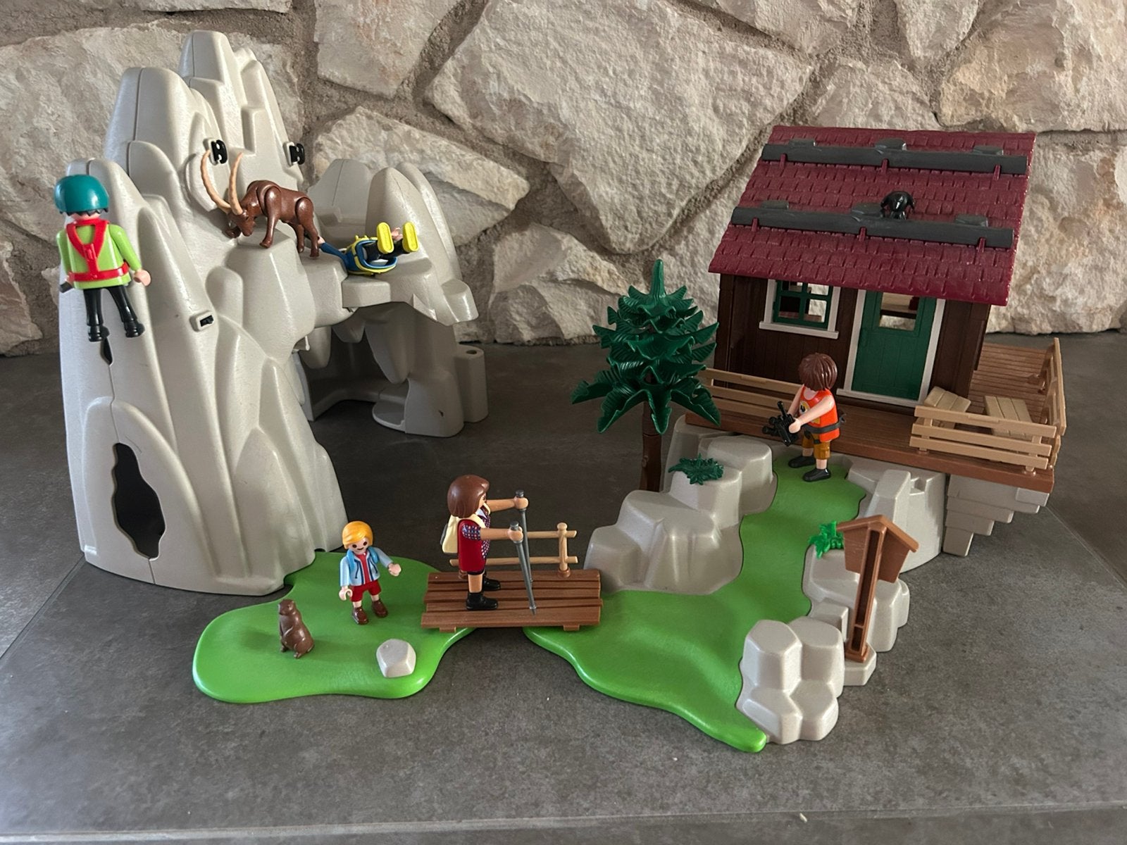 Playmobil 9126 bergbeklimmers met berghut, Ophalen of Verzenden, Gebruikt