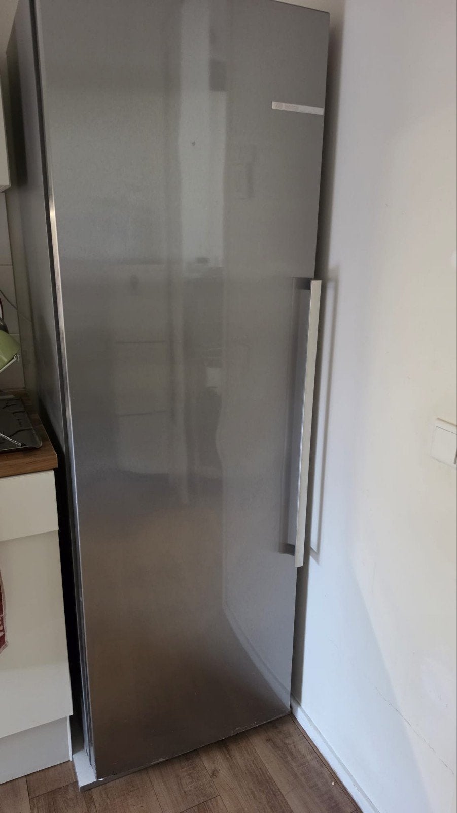 Gebruikte Bosch koelkast - Werkt perfect, zonder interieur, Ophalen, 160 cm of meer, 45 tot 60 cm, Zonder vriesvak