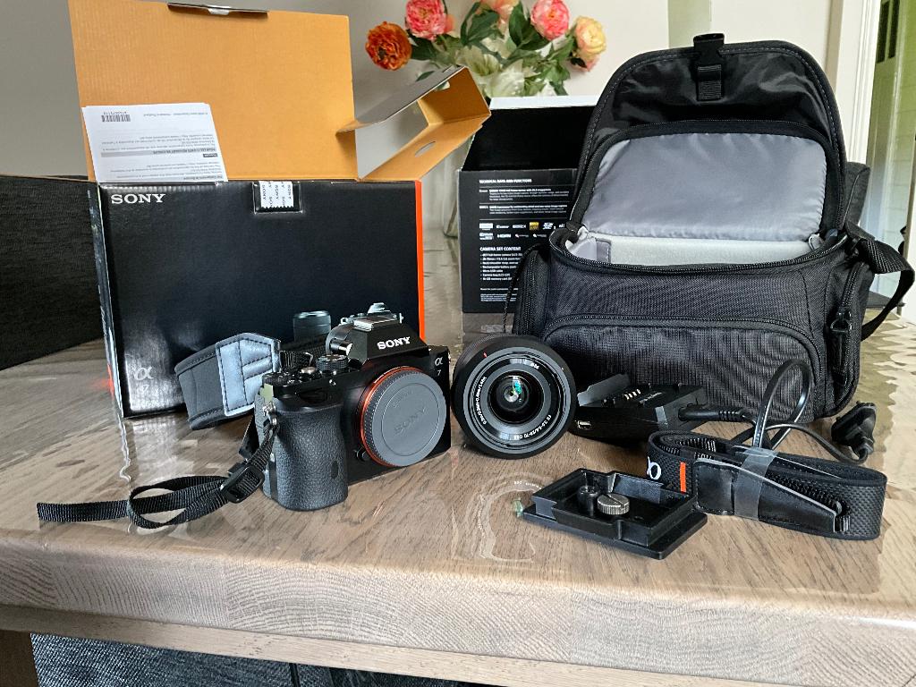 Camera, Sony alpha 7, met statief, Ophalen, Gebruikt, Minder dan 150 cm, Driepoot