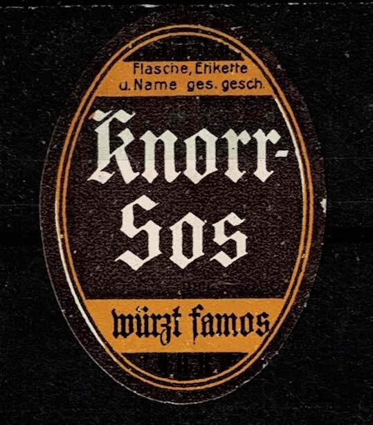 sluitzegel Duitsland KNOR SOS, Ophalen of Verzenden, Overige thema's