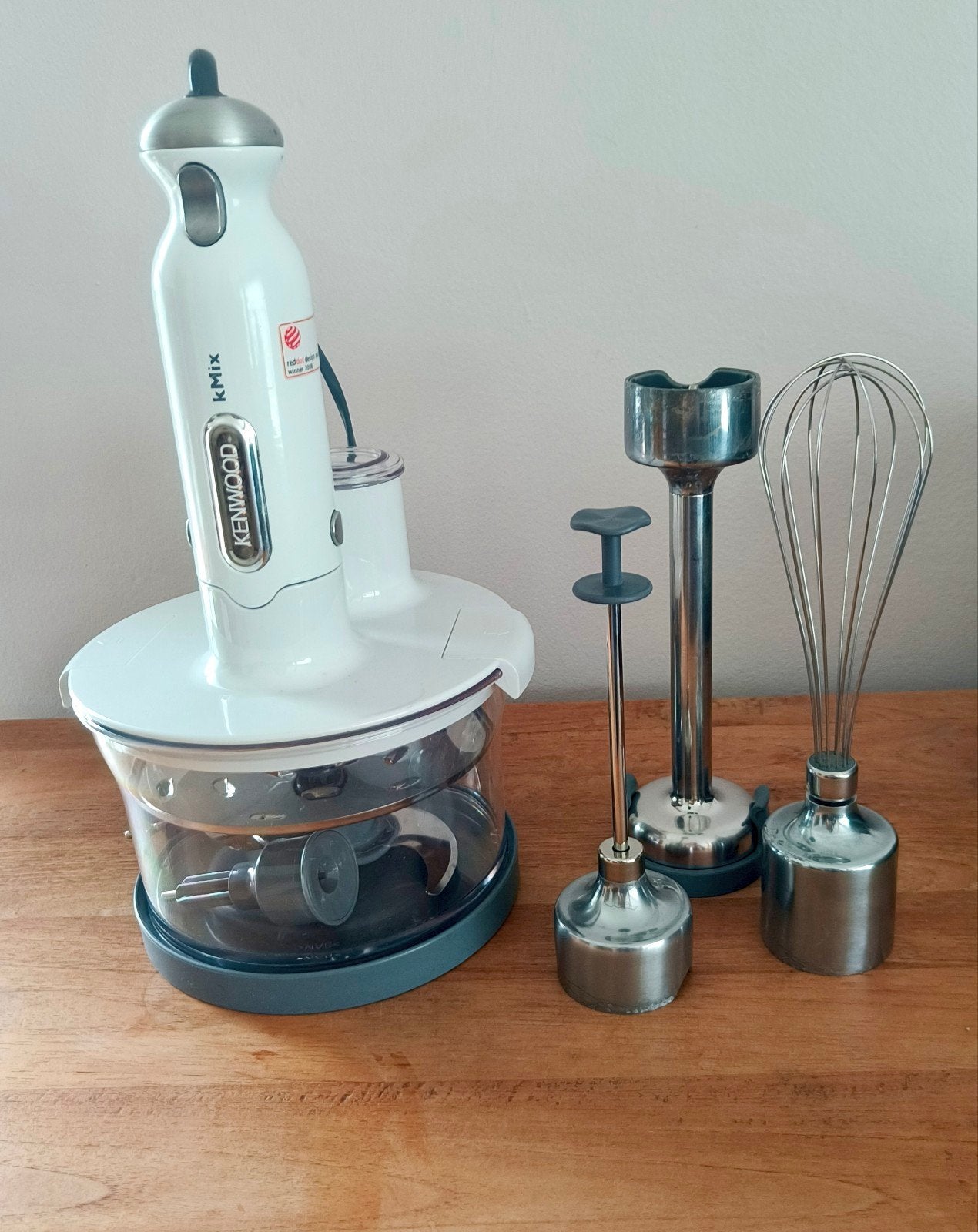 Kenwood KMix staafmixerset

Multifunctionele rvs staafmixer, Minder dan 1 liter, Ophalen, Zo goed als nieuw, 3 snelheden of meer