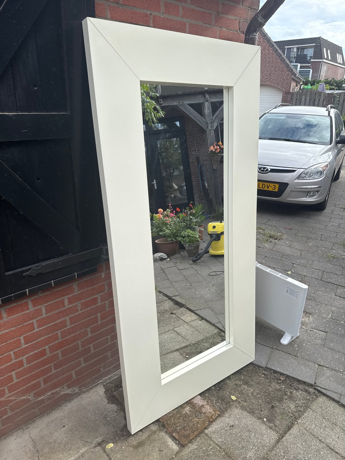 Grote Ikea mongstad spiegel, Ophalen, Gebruikt, 75 tot 100 cm, 150 tot 200 cm