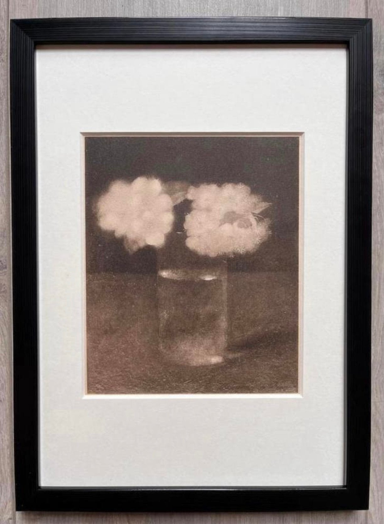 Jan Mankes 1889-1920 / Heliogr. Glas met Appelbloesem 1923, 23 cm, Ophalen of Verzenden, Gravure, Origineel