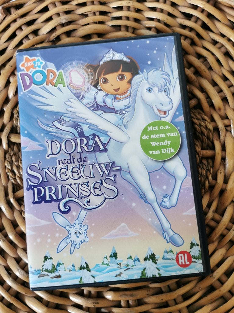 Dora redt de Sneeuw-prinses DVD (Dora the Explorer), Cd's en Dvd's, Nederlands, Zo goed als nieuw, Kinderprogramma of -film, Alle leeftijden