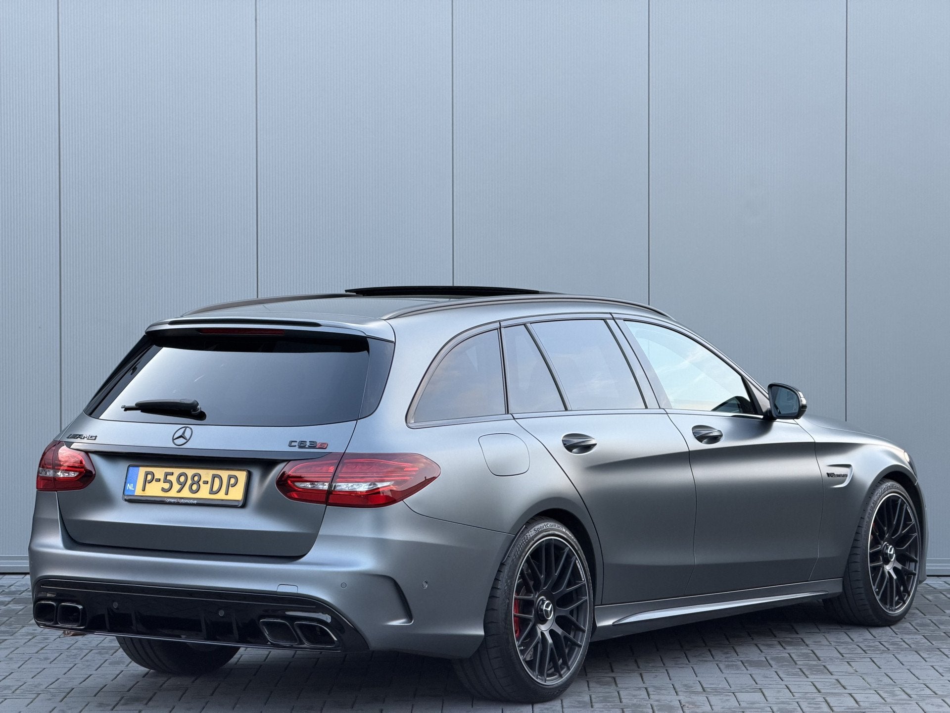 Mercedes-Benz C-Klasse Estate AMG 63 S Facelift C63s | Panor, Auto's, Mercedes-Benz, Automaat, Achterwielaandrijving, Gebruikt
