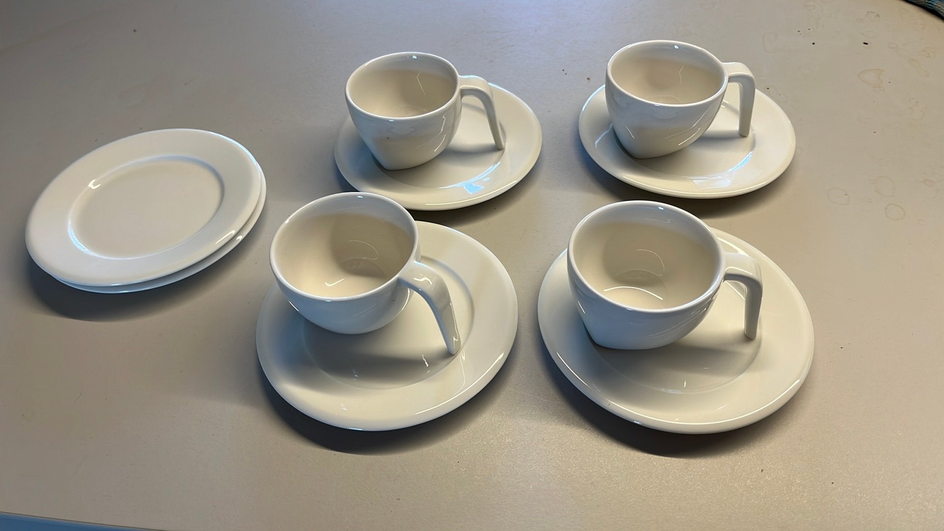 4 espresso kopjes + 6 schotels ego arabia finland, Ophalen of Verzenden