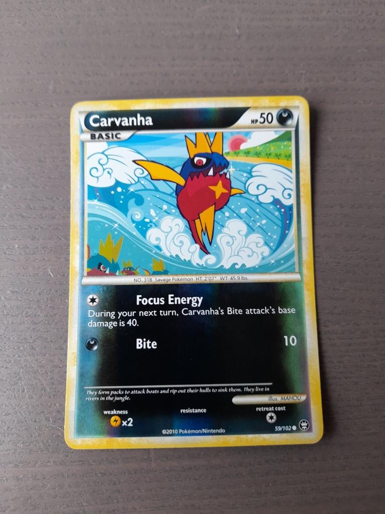 Triumphant 59/102 carvanha reverse, Ophalen of Verzenden, Gebruikt, Losse kaart, Foil