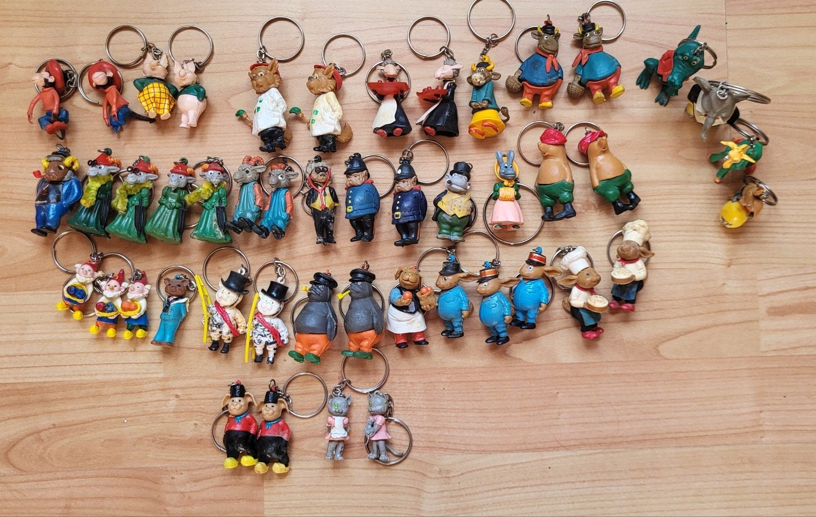 Flipje Tiel sleutelhangers jaren 60/70, Verzamelen, Verzenden, Gebruikt