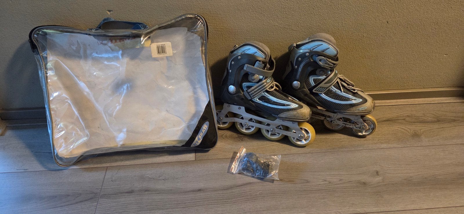 Inline skates, maat 38, inclusief tas en accessoires, Sport en Fitness, Schaatsen, Ophalen of Verzenden, Gebruikt, Overige typen