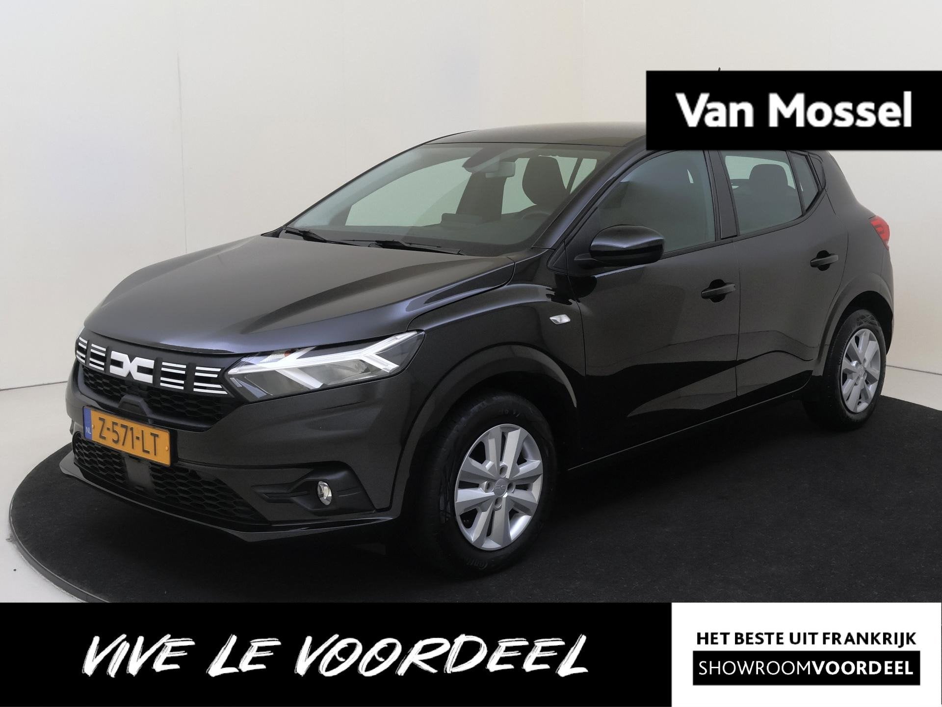 Dacia Sandero 1.0 TCe 90 Expression | Carplay/Android Auto |, Auto's, Stof, Gebruikt, Euro 6, Zwart