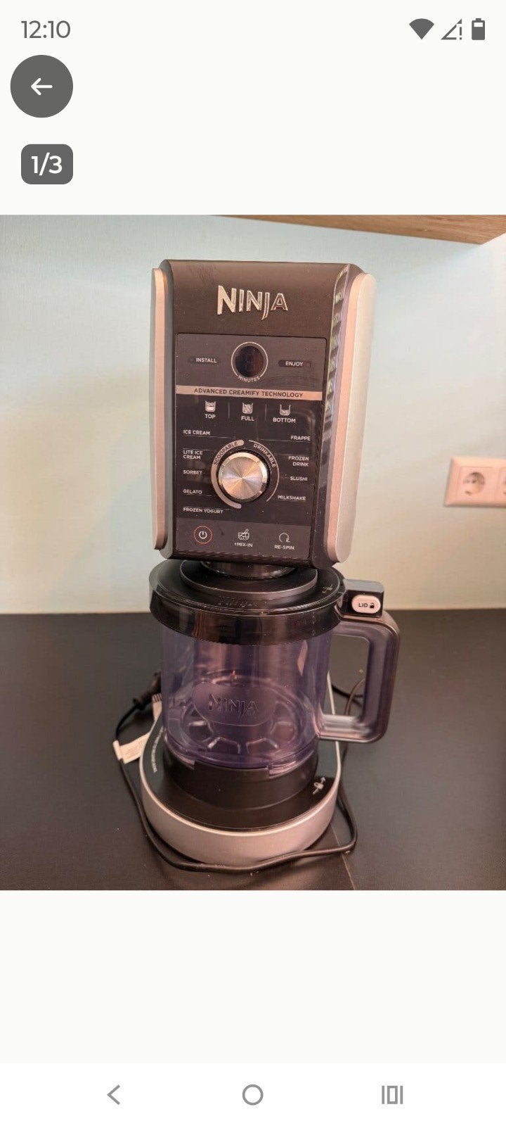 Ninja Creami Deluxe 10-in-1 IJsmachine - ZGAN, Witgoed en Apparatuur, IJsmachines, Ophalen, Zo goed als nieuw