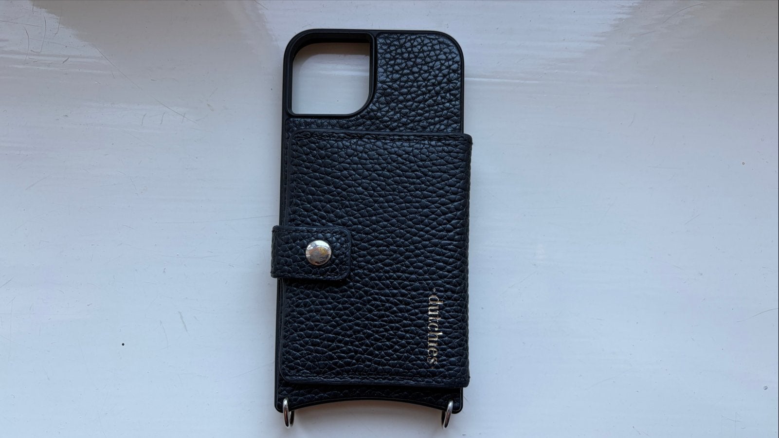 Dutchies iPhone 15 hoesje met pasjeshouder - Zwart, Pasjeshouder, IPhone 15, Zwart, Dutchies