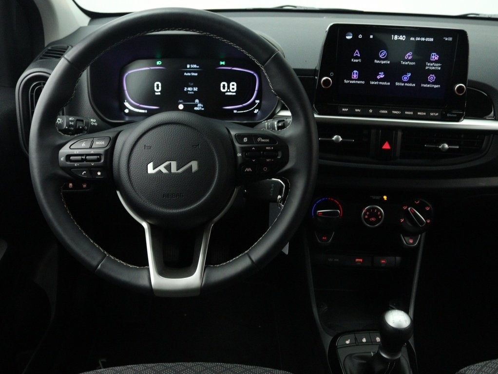 Kia Picanto 1.0 DPI Dynamic Line | Navigatie | Private lease, Auto's, Keurmerk '100% Onderhouden', 12 maanden, Stof, Euro 6