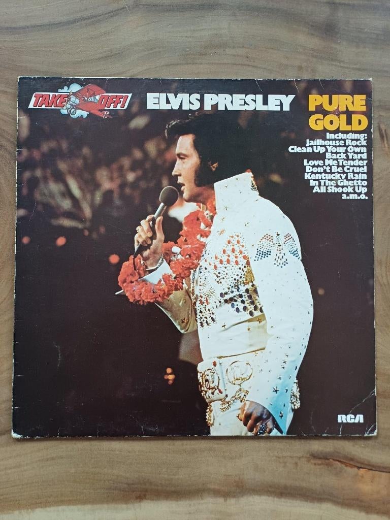 Elvis Presley - Pure Gold - Vinyl, Sieraden, Tassen en Uiterlijk, Ophalen of Verzenden, Nieuw, Goud, Goud
