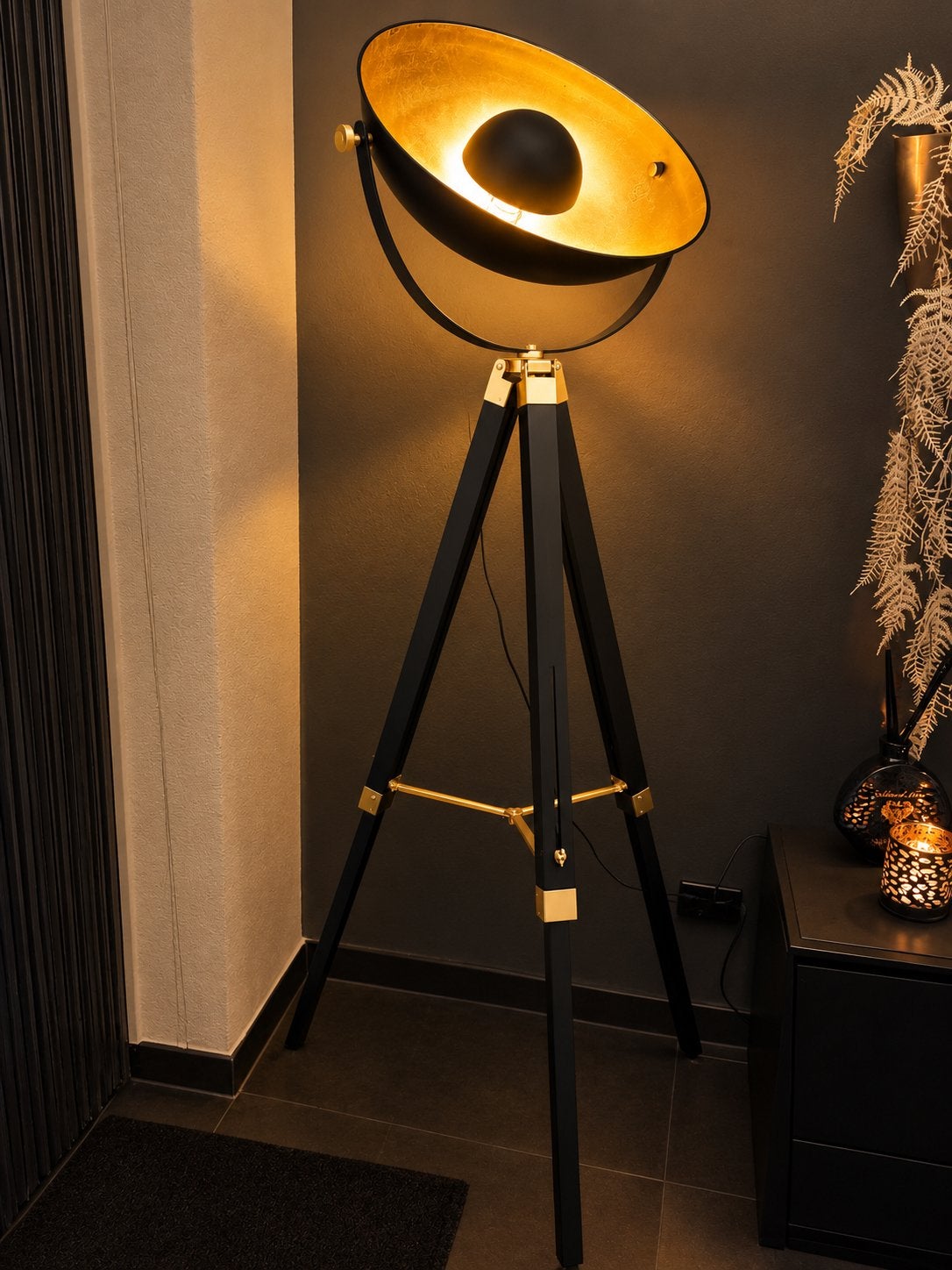 Eglo Covaleda vloerlamp staande lamp, Ophalen, Gebruikt, E27 (groot), 150 tot 200 cm