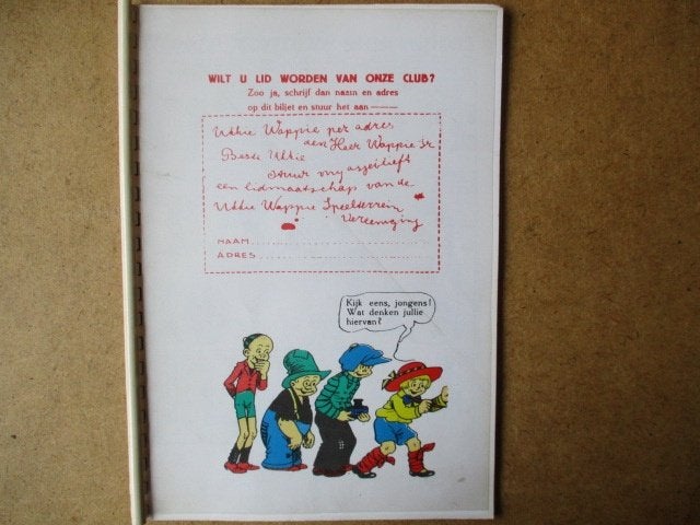 adv8063 sjors ukkie wappie, Eén stripboek, Ophalen, Gelezen
