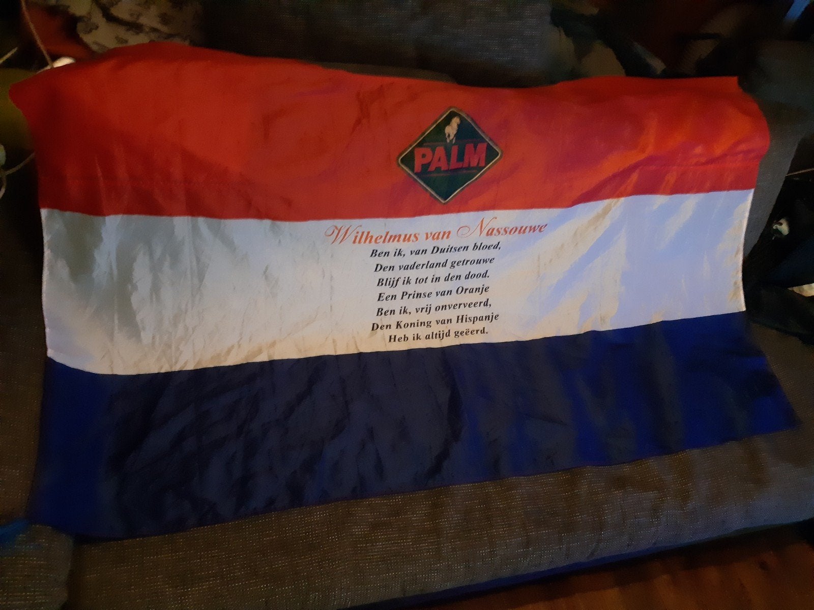 biermerk Nederlandse vlag met Wilhelmus volkslied Palm bier, Ophalen of Verzenden, Zo goed als nieuw