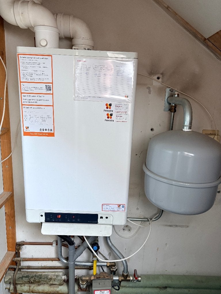 Intergas Kombi Kompakt HRE 36/30 A - CV Ketel, Ophalen, 30 tot 80 cm, Gebruikt, Hoog rendement (Hr)
