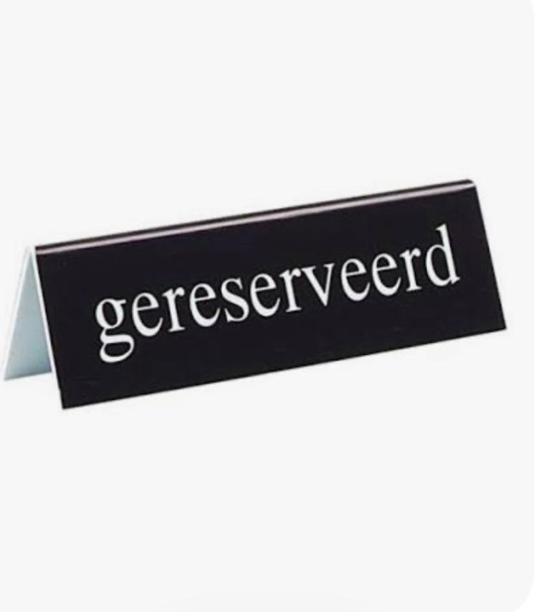 Gereserveerd, Ophalen, Gebruikt